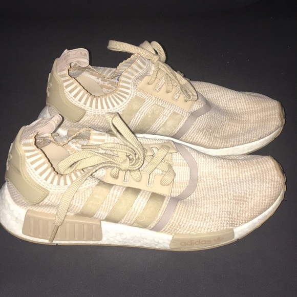 nmd r1 primeknit linen khaki